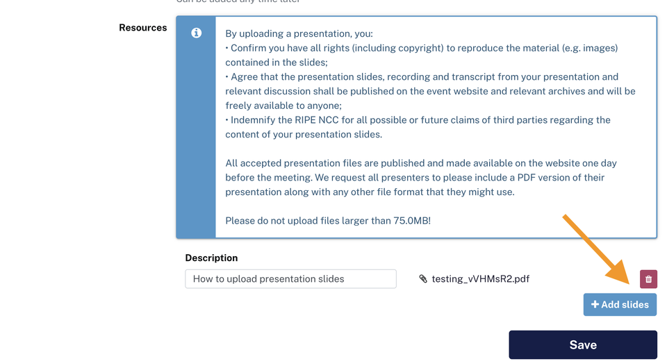 Update Presentation: Delete or replace slides