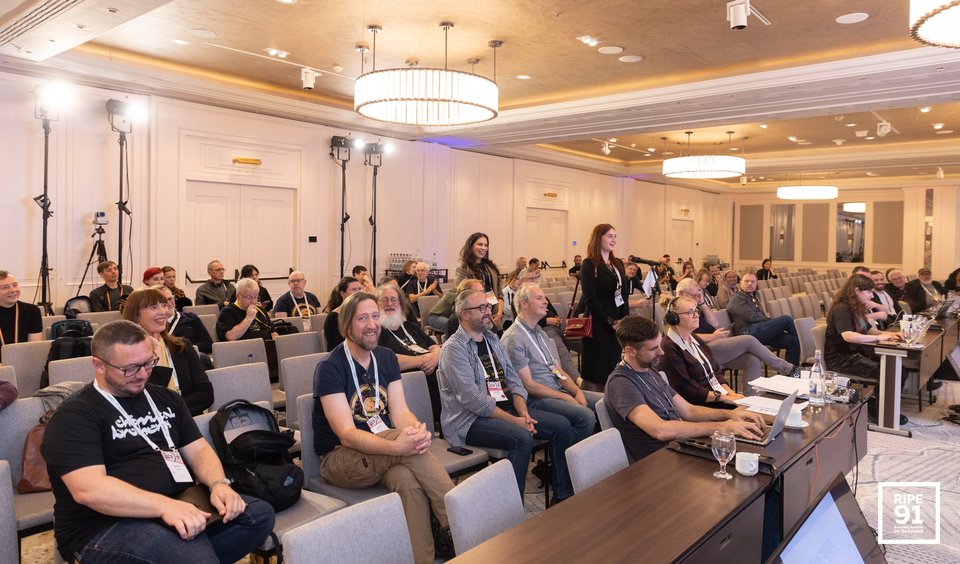 Photo taken from the RIPE 91 meeting