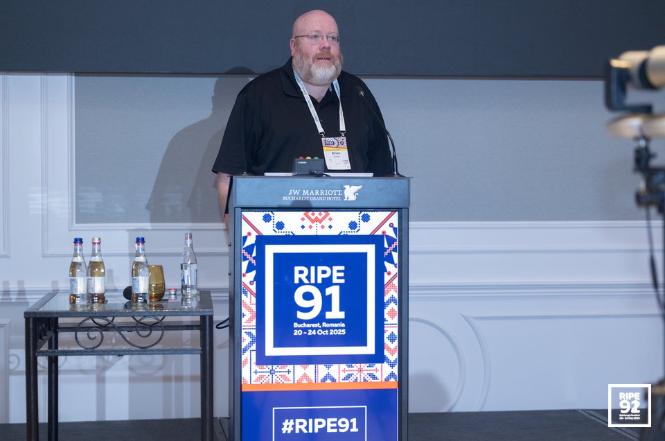 Photo taken from the RIPE 91 meeting