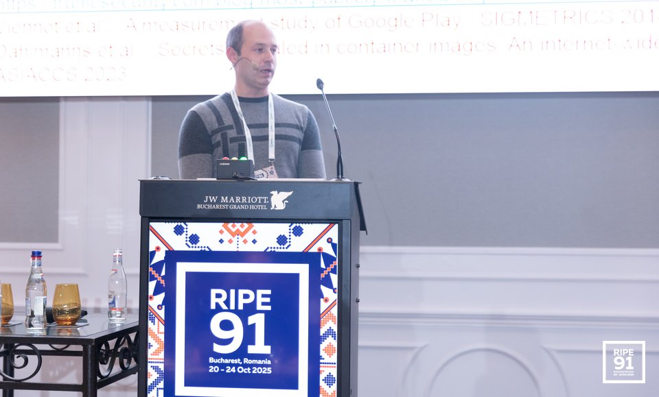 Photo taken from the RIPE 91 meeting