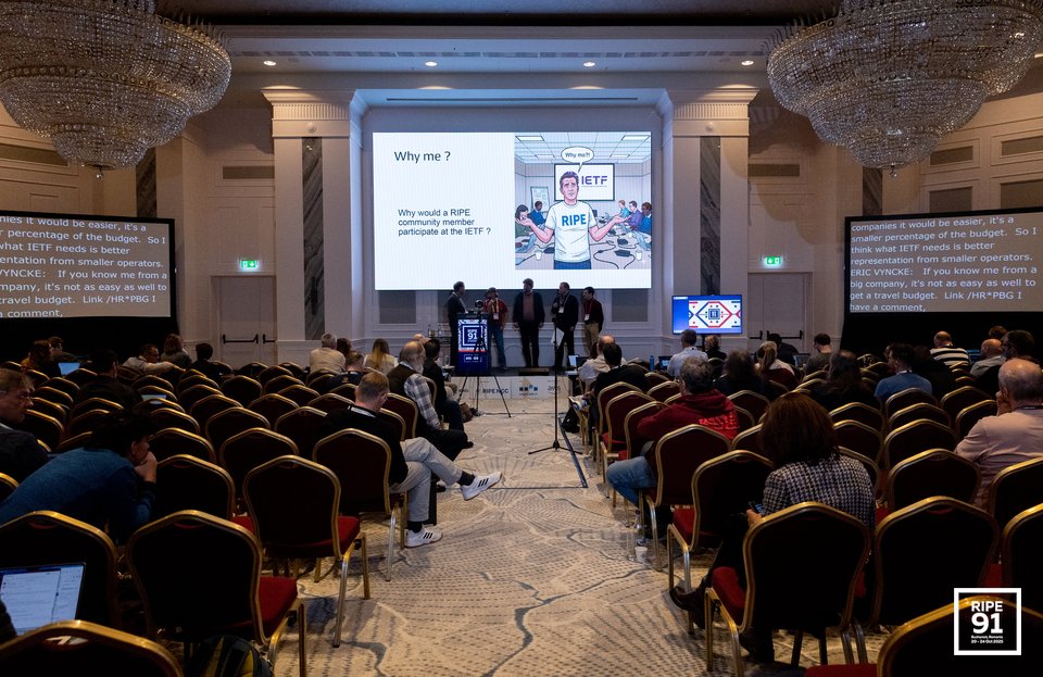 Photo taken from the RIPE 91 meeting
