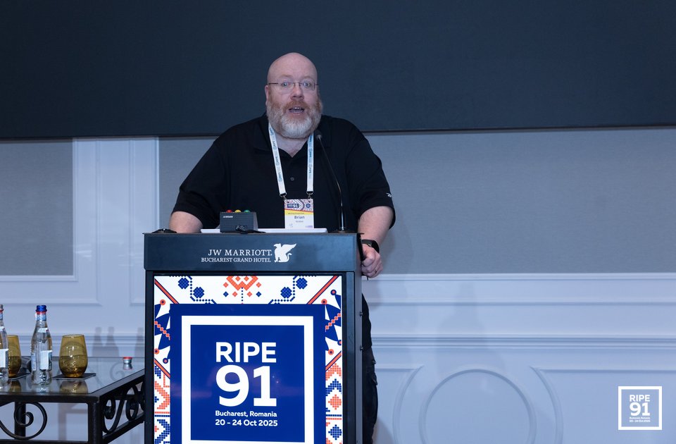 Photo taken from the RIPE 91 meeting