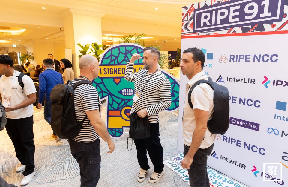 Photo taken from the RIPE 91 meeting