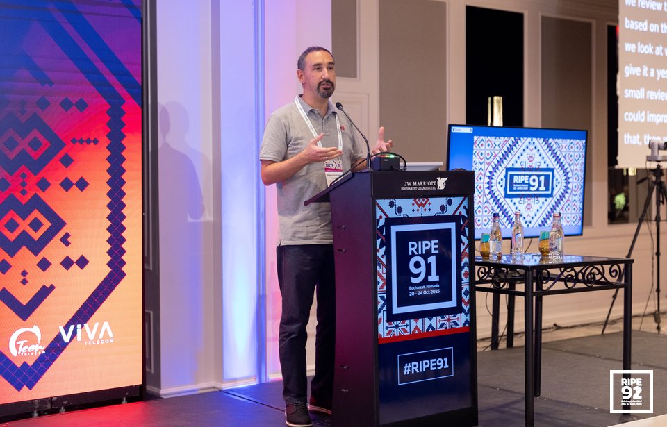 Photo taken from the RIPE 91 meeting