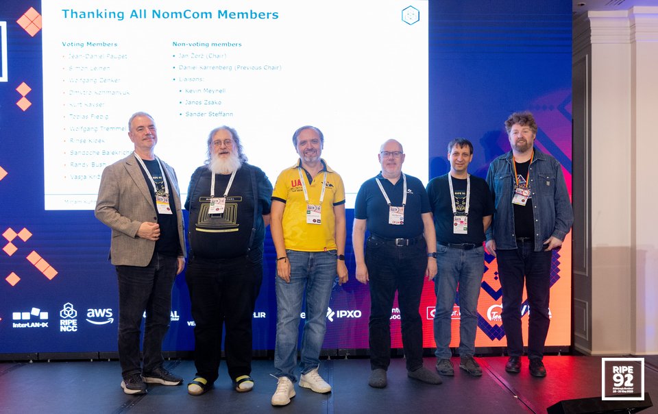 Photo taken from the RIPE 91 meeting