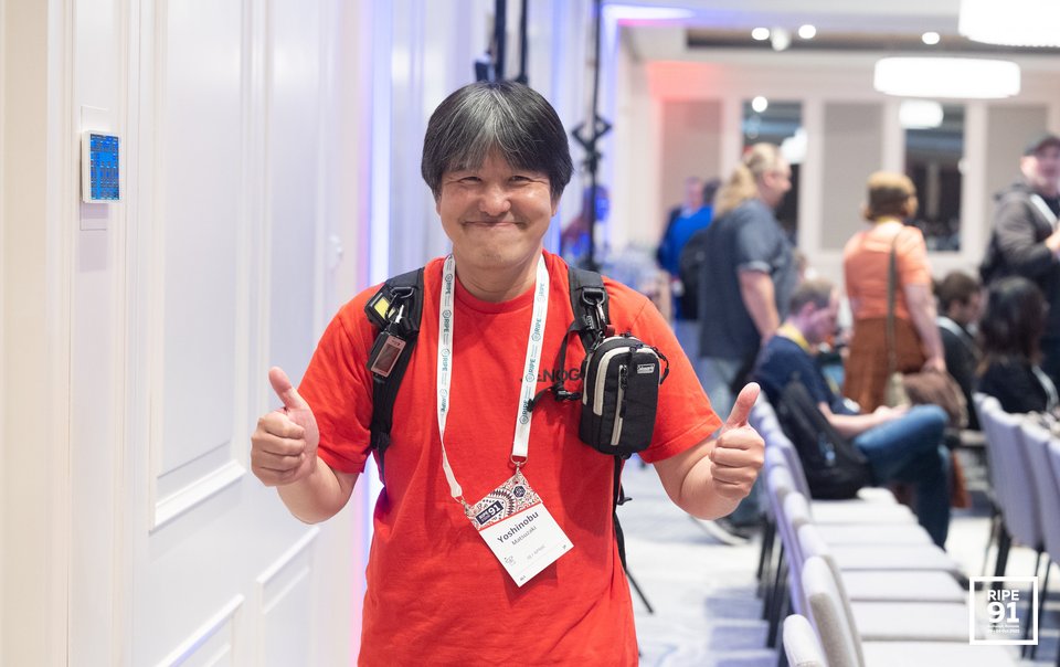 Photo taken from the RIPE 91 meeting