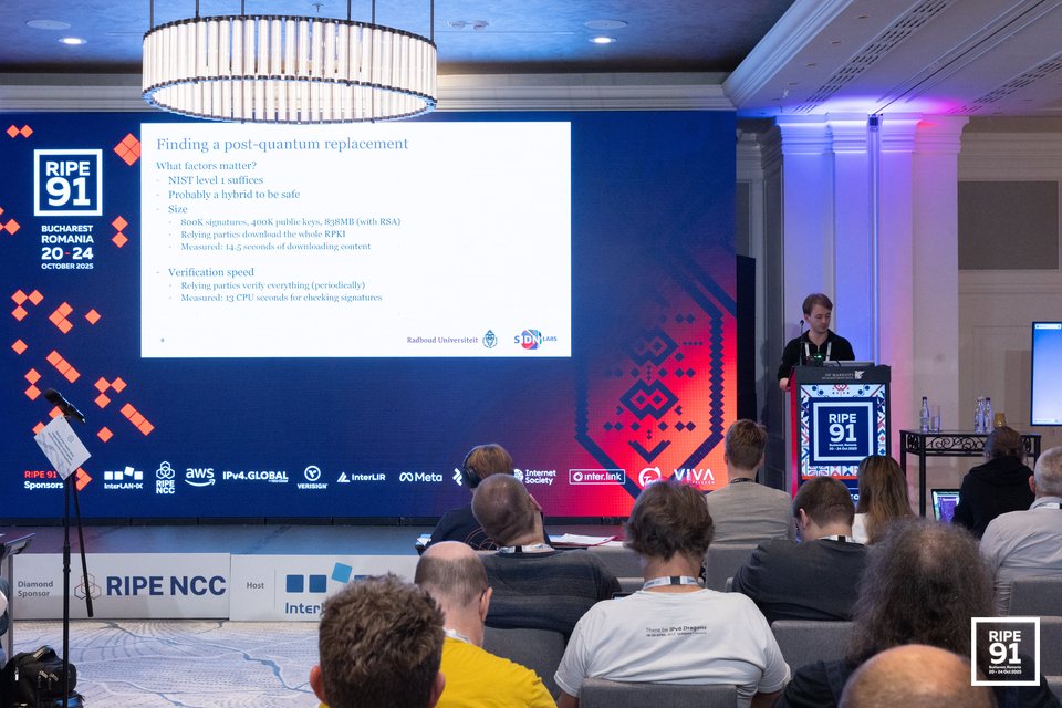 Photo taken from the RIPE 91 meeting