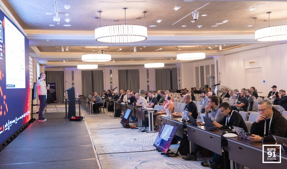 Photo taken from the RIPE 91 meeting