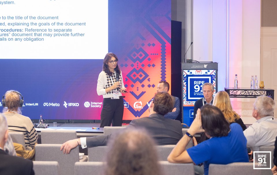 Photo taken from the RIPE 91 meeting