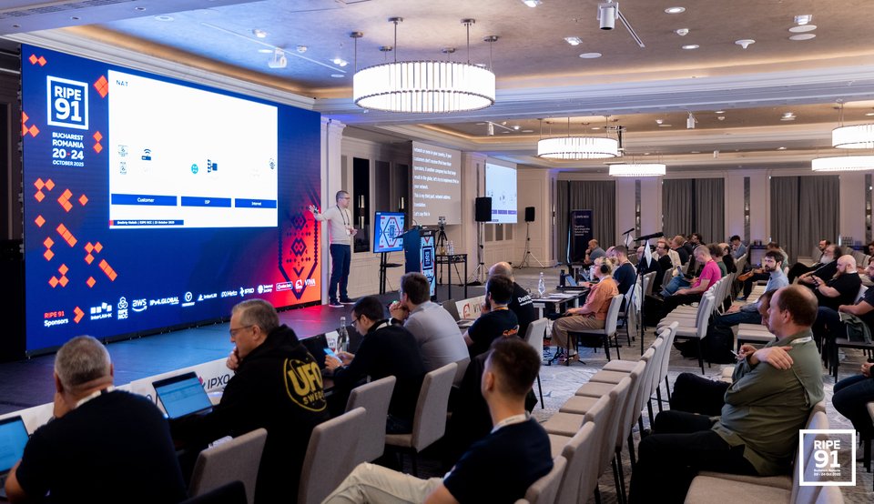 Photo taken from the RIPE 91 meeting