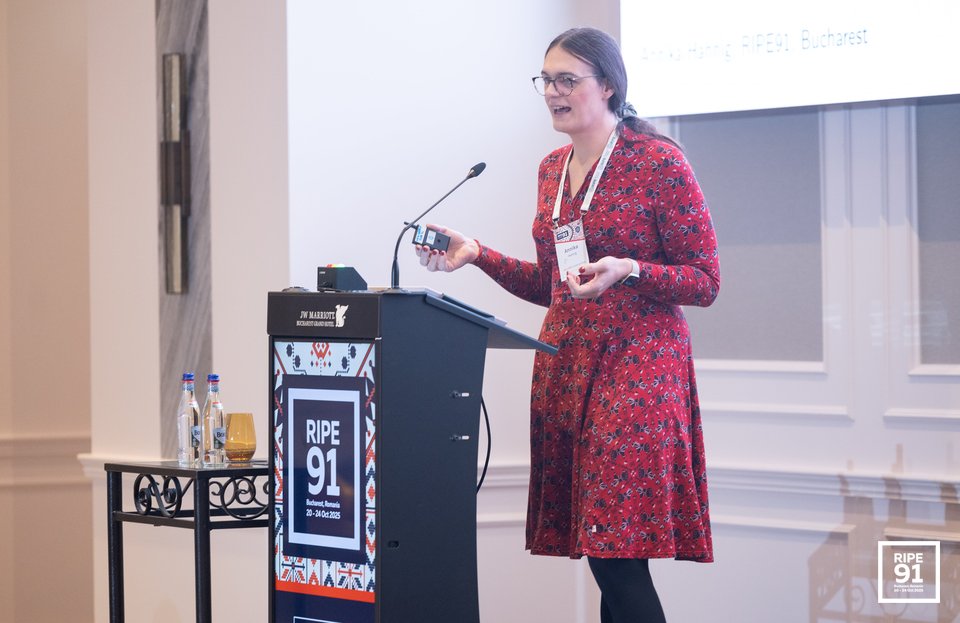 Photo taken from the RIPE 91 meeting