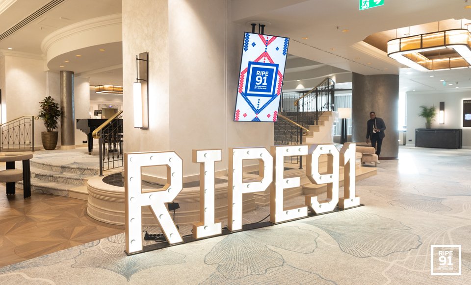 Photo taken from the RIPE 91 meeting