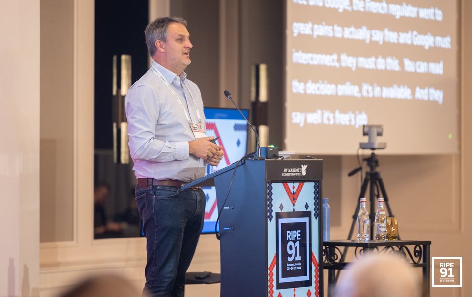 Photo taken from the RIPE 91 meeting