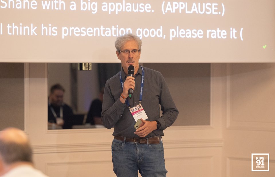 Photo taken from the RIPE 91 meeting