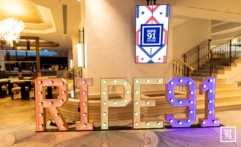 Photo taken from the RIPE 91 meeting