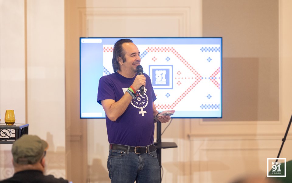 Photo taken from the RIPE 91 meeting