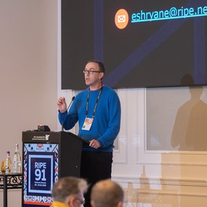 Photo taken from the RIPE 91 meeting