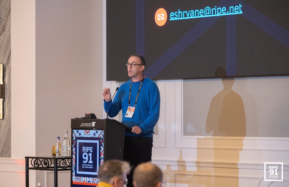 Photo taken from the RIPE 91 meeting