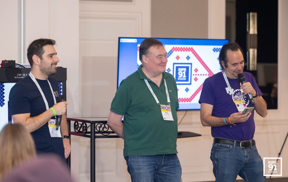 Photo taken from the RIPE 91 meeting