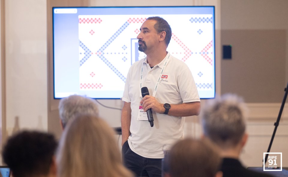 Photo taken from the RIPE 91 meeting