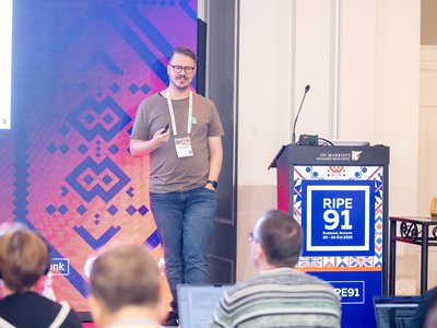 Photo taken from the RIPE 91 meeting