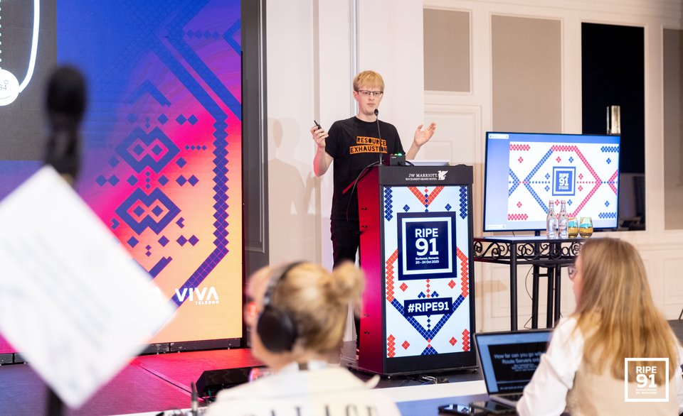 Photo taken from the RIPE 91 meeting