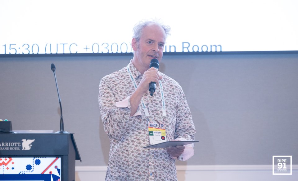 Photo taken from the RIPE 91 meeting
