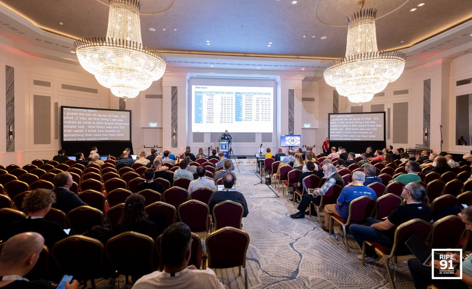 Photo taken from the RIPE 91 meeting