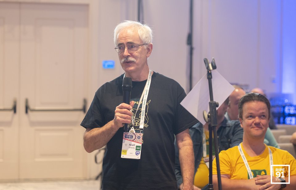 Photo taken from the RIPE 91 meeting