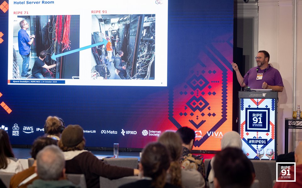 Photo taken from the RIPE 91 meeting