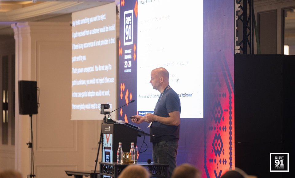 Photo taken from the RIPE 91 meeting