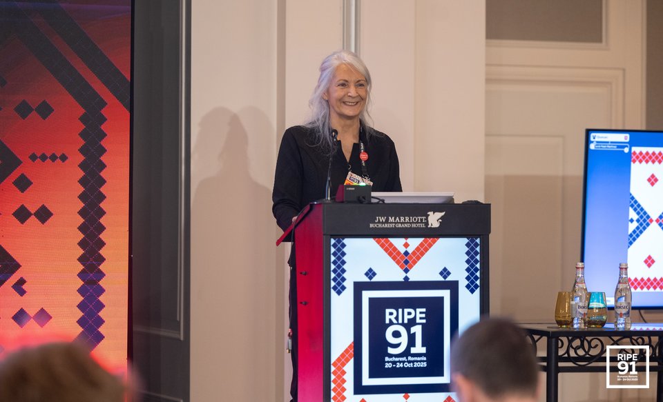 Photo taken from the RIPE 91 meeting