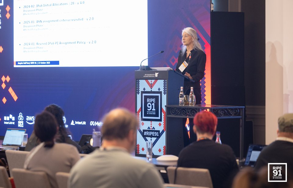 Photo taken from the RIPE 91 meeting