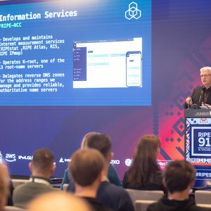 Photo taken from the RIPE 91 meeting