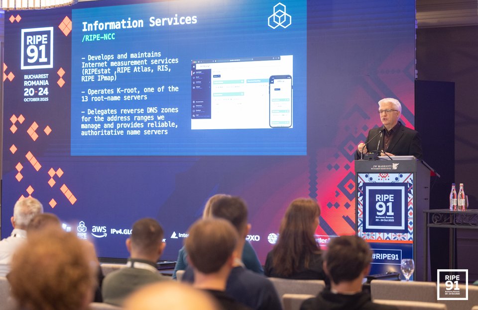 Photo taken from the RIPE 91 meeting