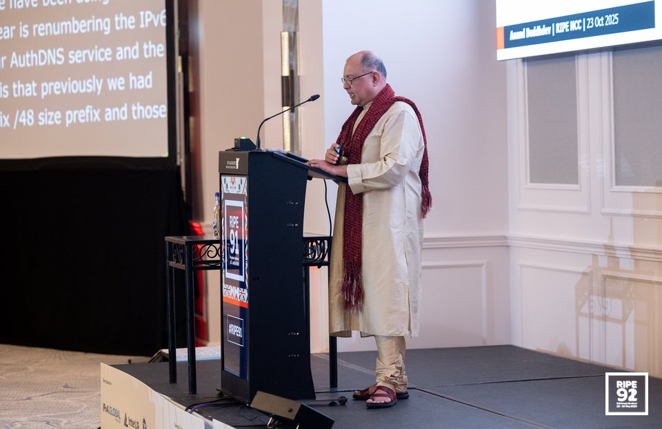 Photo taken from the RIPE 91 meeting