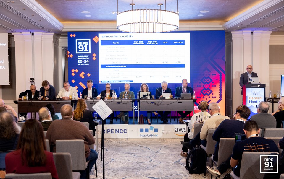 Photo taken from the RIPE 91 meeting