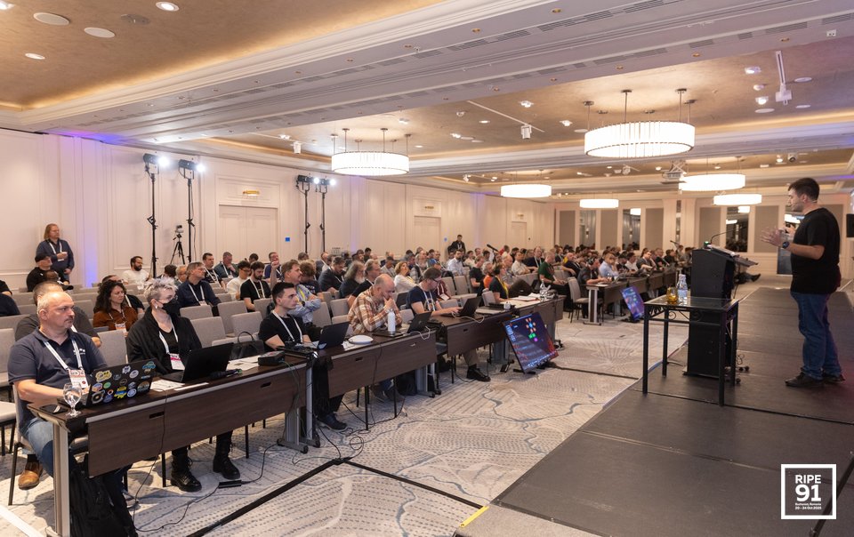Photo taken from the RIPE 91 meeting