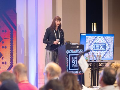 Photo taken from the RIPE 91 meeting