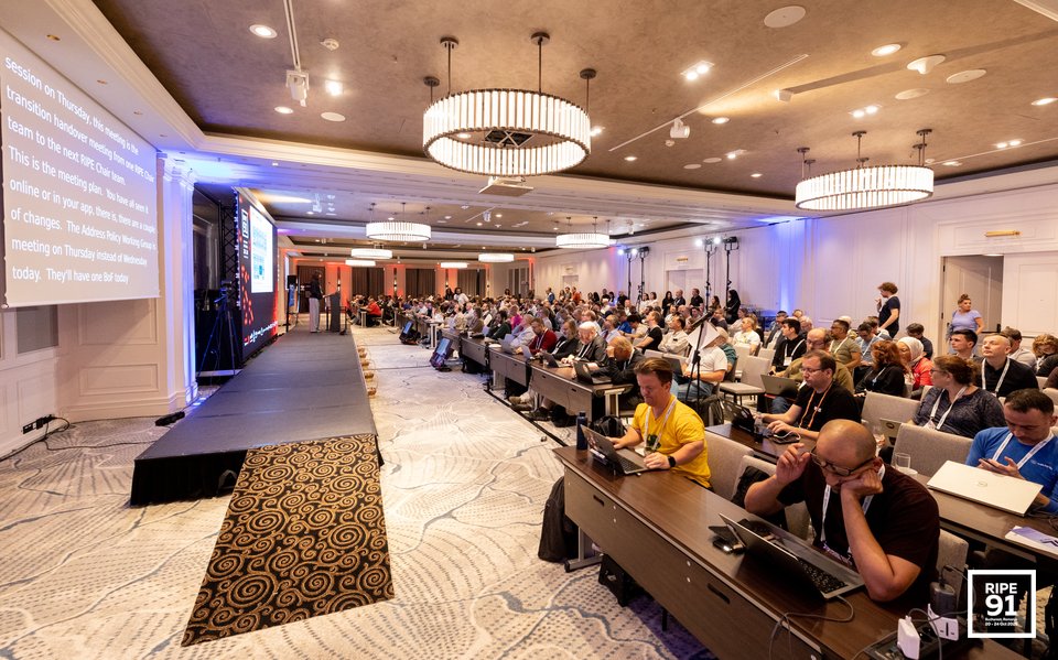 Photo taken from the RIPE 91 meeting